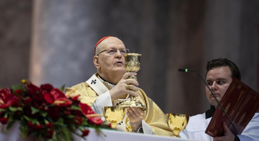 Erdő Péter a Vatikánvárosban misézett