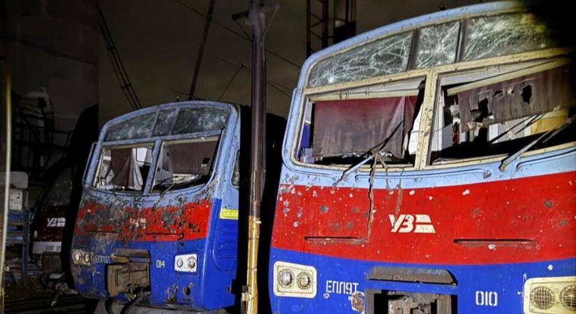 Oroszország tömeges támadást indított a vasúti infrastruktúra ellen Poltavában