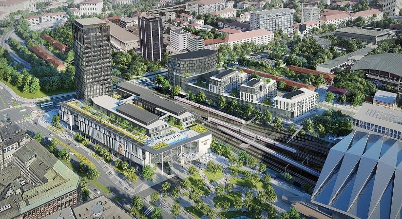 Az OTP csoport tagja egy gigantikus irodatornyot és plázát épít Szlovéniában