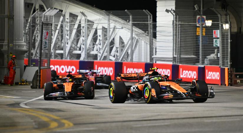 A McLaren reagált Piastri és Norris szingapúri incidensére