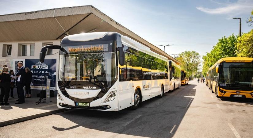 Csaknem fél éve a komáromi utasok szolgálatában az elektromos Ikarusok