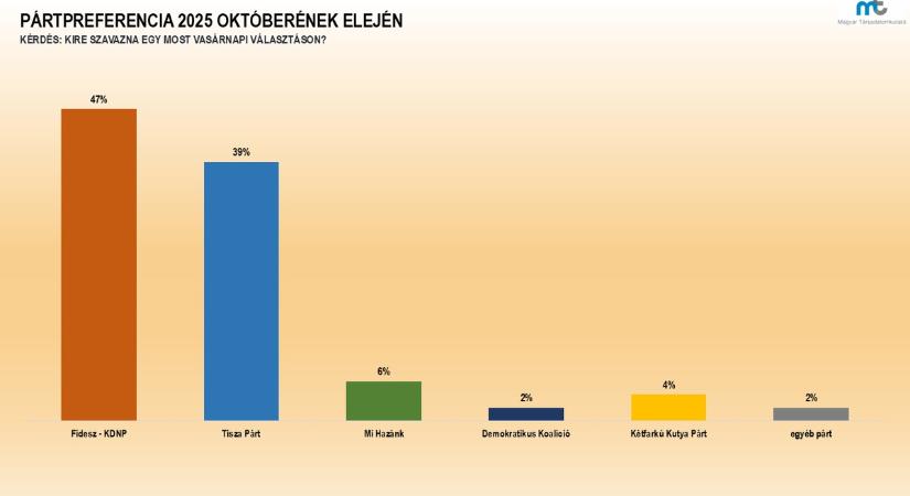 Magyar Társadalomkutató: A Fidesz–KDNP stabilan őrzi vezető pozícióját