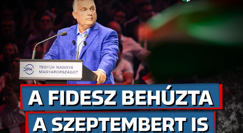 A Fidesz behúzta a szeptembert is