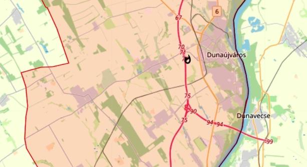 Nyerges vontató égett az M6-oson