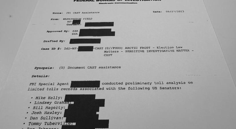 Az FBI elbocsátotta több ügynökét és feloszlatta a korrupciós nyomozócsoportját szenátorok megfigyelésének gyanúja miatt