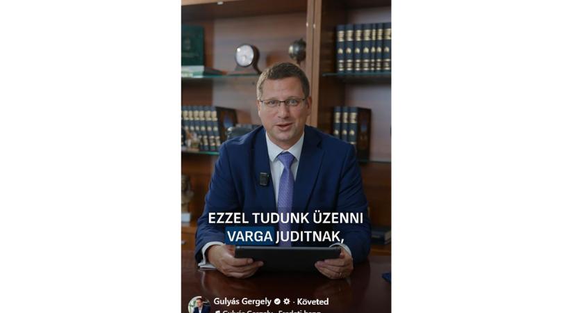 Gulyás Gergely Varga Juditnak üzent (Videó!)