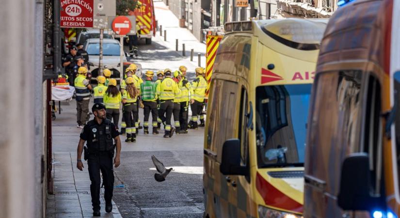 Négy munkás meghalt egy madridi házomlásban