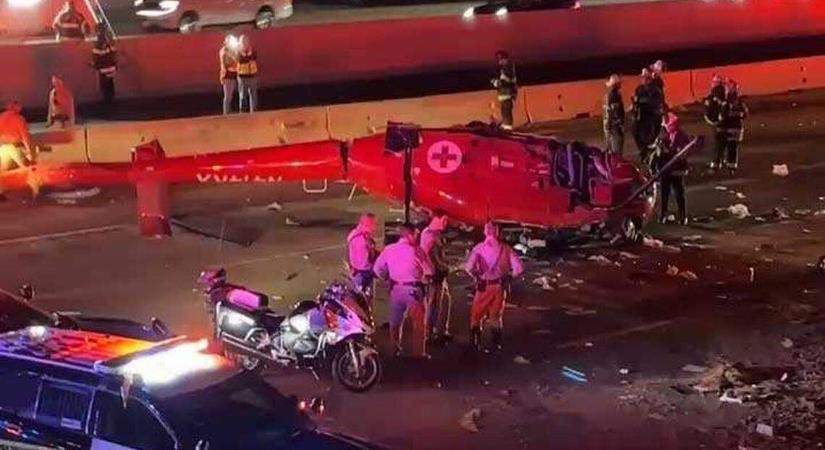 Az USA-ban lezuhant egy mentőhelikopter