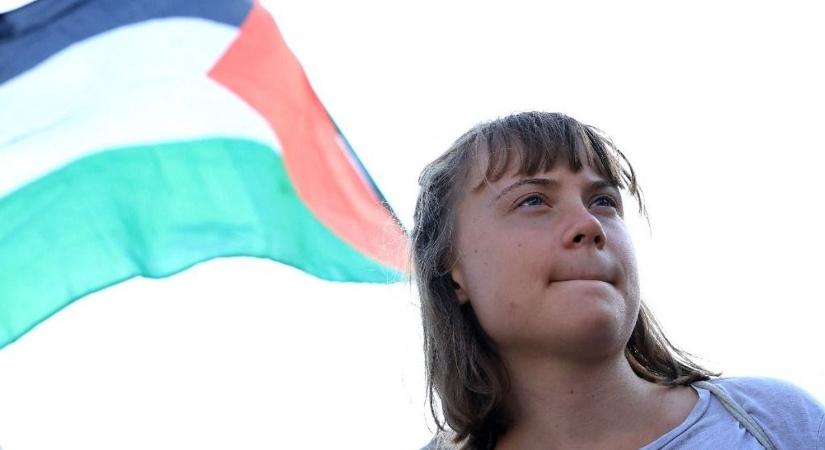 Az év öngólját lőtte Greta Thunberg: izraeli túsz képével illusztrálta a palesztinok szenvedését (FOTÓ)