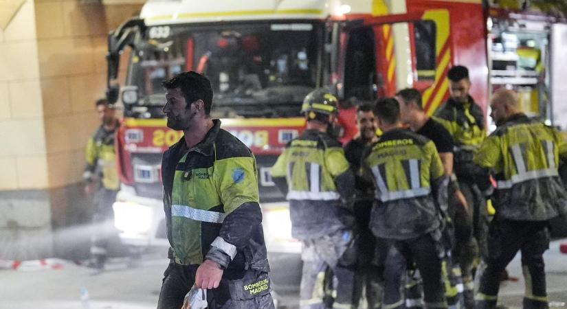 Tragédia Madridban: négy munkás vesztette életét, amikor összeomlott az épület alattuk
