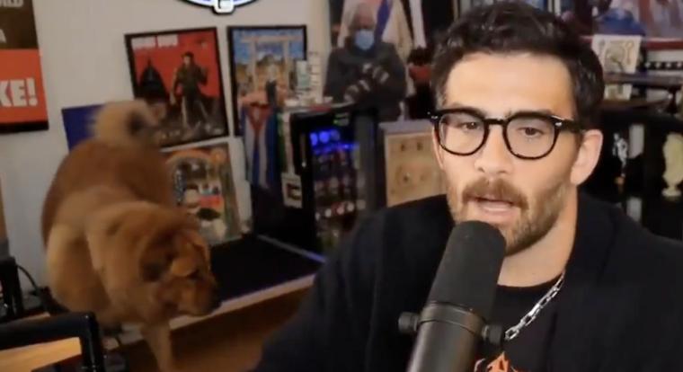 Bajban van a népszerű streamer, mert valószínűleg egy elektromos nyakörvvel tartja a kameraképben a kutyáját