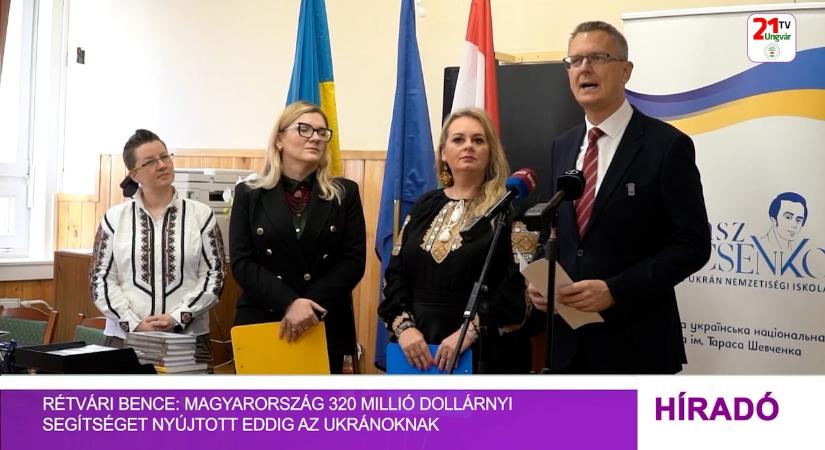 Rétvári Bence: Magyarország 320 millió dollárnyi segítséget nyújtott eddig az ukránoknak (videó)
