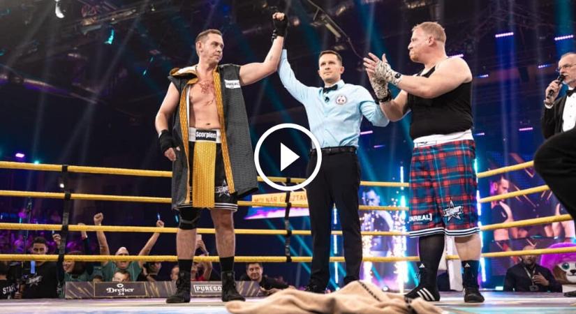 Sztárbox: Noé Viktor kislánya elsírta magát a nézőtéren, miután édesapját kiütötte Molnár Guszti – videó