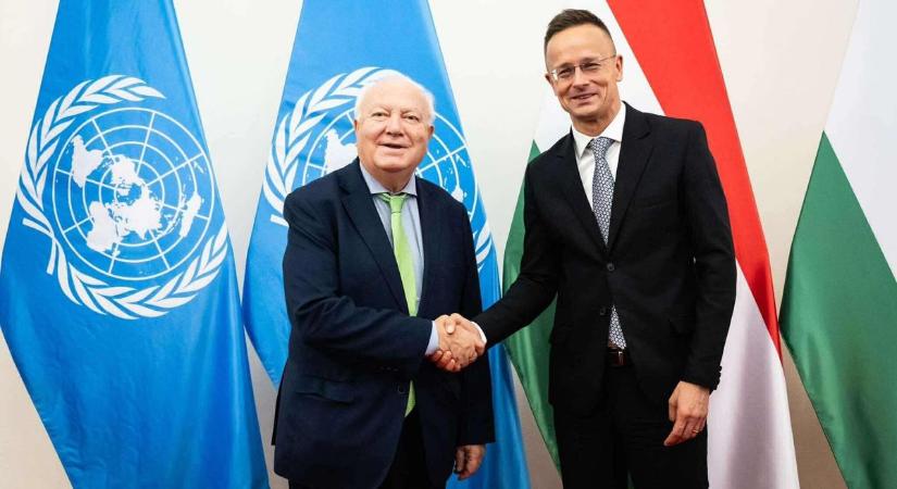 Az ENSZ főtitkár-helyettesével találkozott Szijjártó Péter