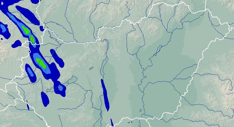 Térképen mutatjuk, merre várható eső az érkező melegfrontból, óráról órára