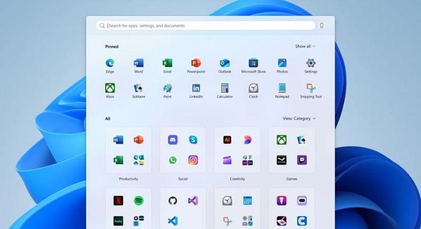 Teljesen átalakítja a Windows 11 Start menüjének működését a Microsoft