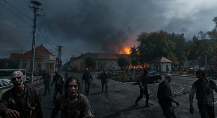Zombik lepik el Szászvárt halloweenkor