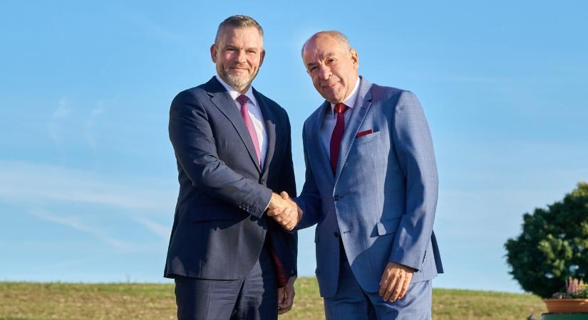 Peter Pellegrini köztársasági elnök a magyar államfővel tárgyalt