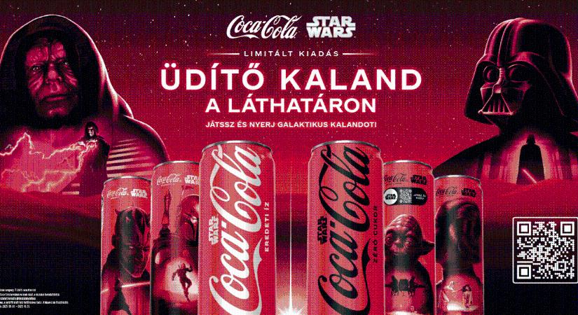 A Coca-Cola és a Star Wars egyesíti erejét, és elhozza a galaxis legkedveltebb ikonjait: A rajongók 17 új karakterdizájnt gyűjthetnek össze a Coca-Cola termékeinek megvásárlásával