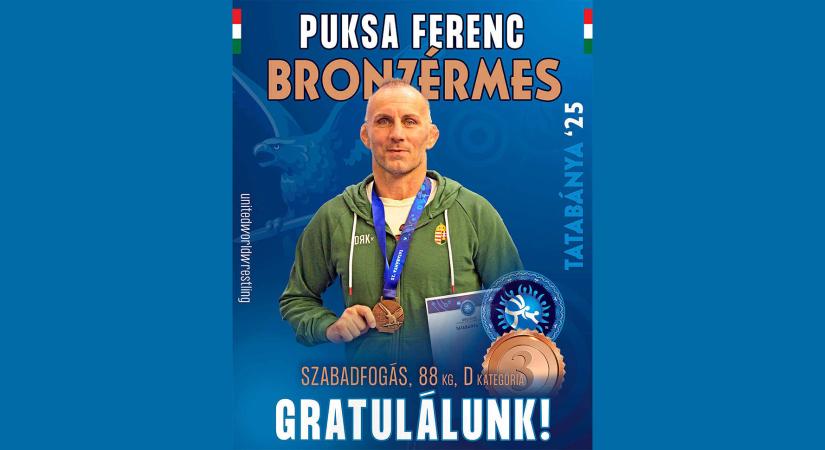 Puksa Ferenc bronzérmes a veterán-vb-n