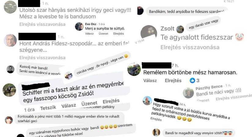 Hont is ízelítőt kapott a „rászabadított csőcselékből” – egyre durvábbak a Tisza-szimpatizánsok fenyegetései