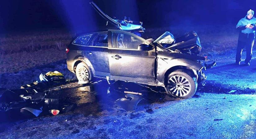 Előzés közben történt a szerda esti Helpa melletti horrorbaleset