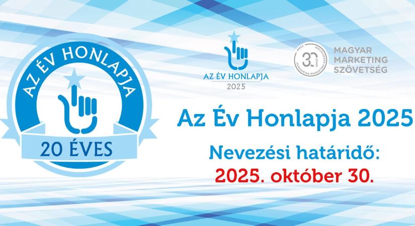 Október 30-ig lehet jelentkezni Az Év Honlapja 2025 digitális versenyre!