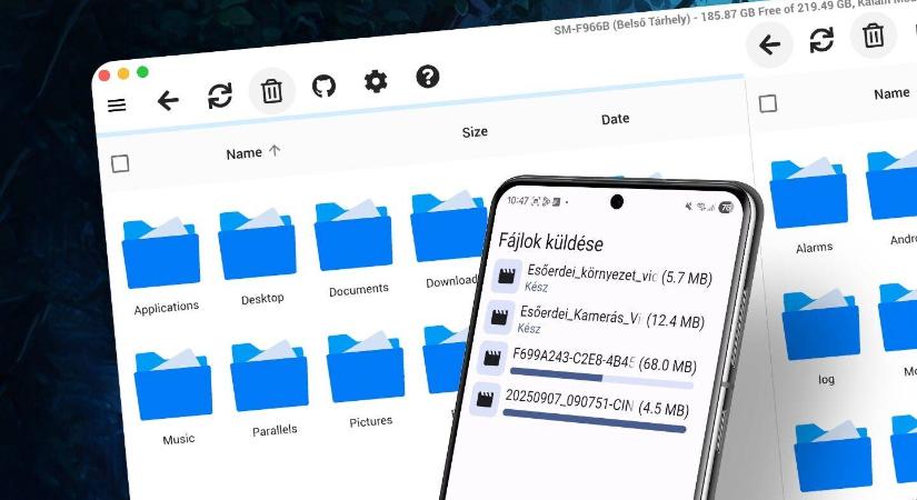 Fájlok másolása macOS és Android között