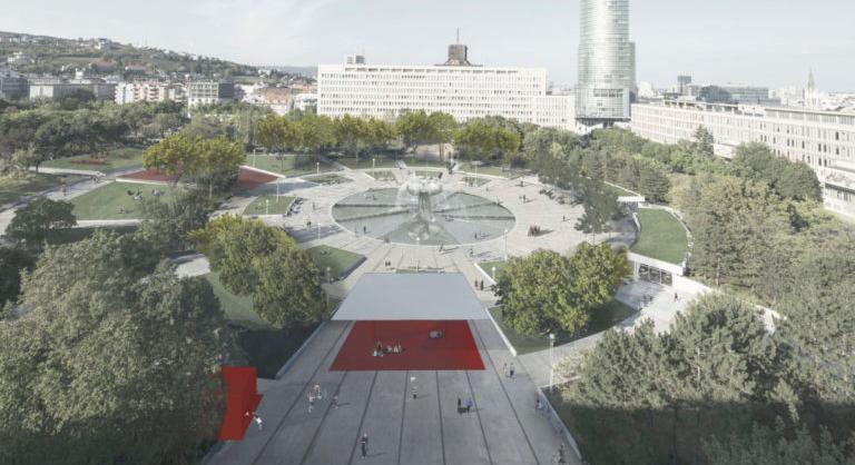 Emlékművet emelnek a bársonyos forradalom tiszteletére a pozsonyi Szabadság téren