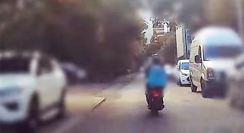 Rendőrök elől menekült az ételfutár Budapesten