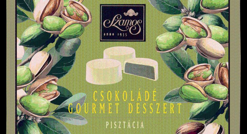 Szamos Csokoládé Gourmet desszert Pisztácia 132 g