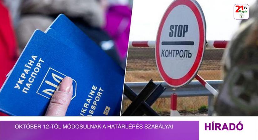 Október 12-től módosulnak a határlépés szabályai (videó)