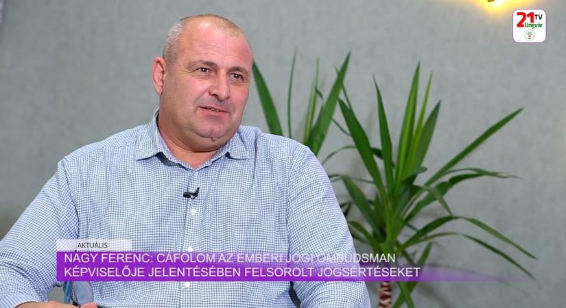 Aktuális (2025.10.10) Nagy Ferenc: cáfolom az emberi jogi ombudsman képviselője jelentésében felsorolt jogsértéseket (videó)