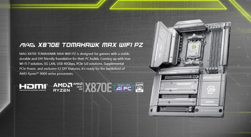 "Lopakodó" változatot kapott az MSI egyik AMD-s Tomahawk alaplapja