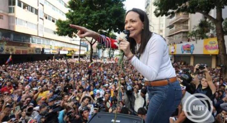 María Corina Machado venezuelai ellenzéki kapja a Nobel-békedíjat