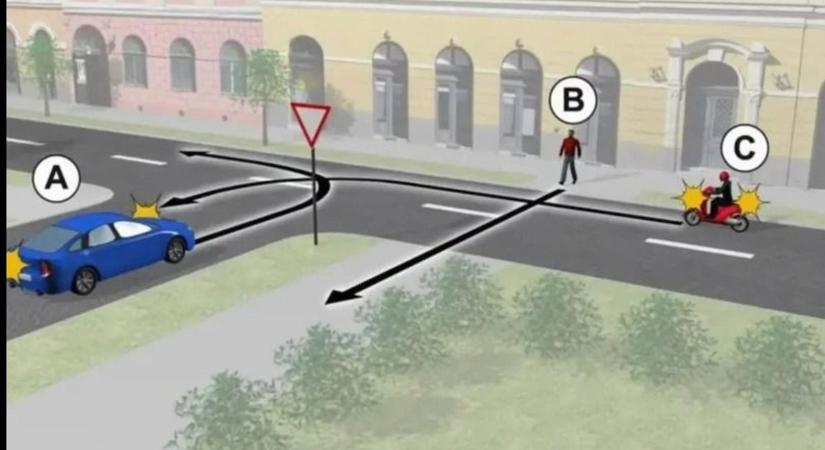 A KRESZ-kérdés, amin a sofőrök 90 százaléka elvérzik – te benne lennél a maradék 10-ben?