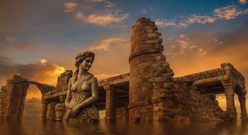 Egy egész falut nyelt el a Balaton: az űrből is látszik a magyar Atlantisz