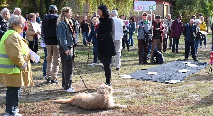 Demonstráció Szolnokon az elektrolitgyár-beruházás ellen