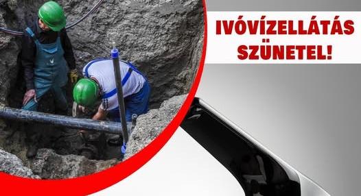 Csőtörés történt az éjjel Győrben