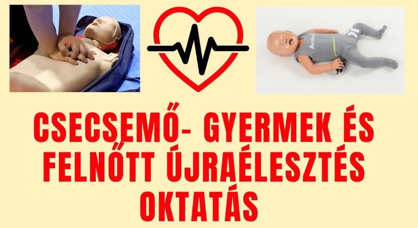 A gyors cselekvés életet menthet, újraélesztés oktatás Tényőn
