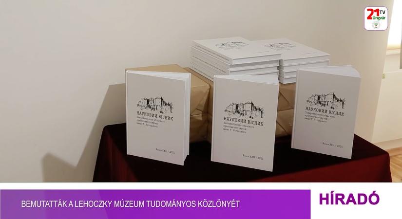 Bemutatták a Lehoczky múzeum tudományos közlönyét (videó)