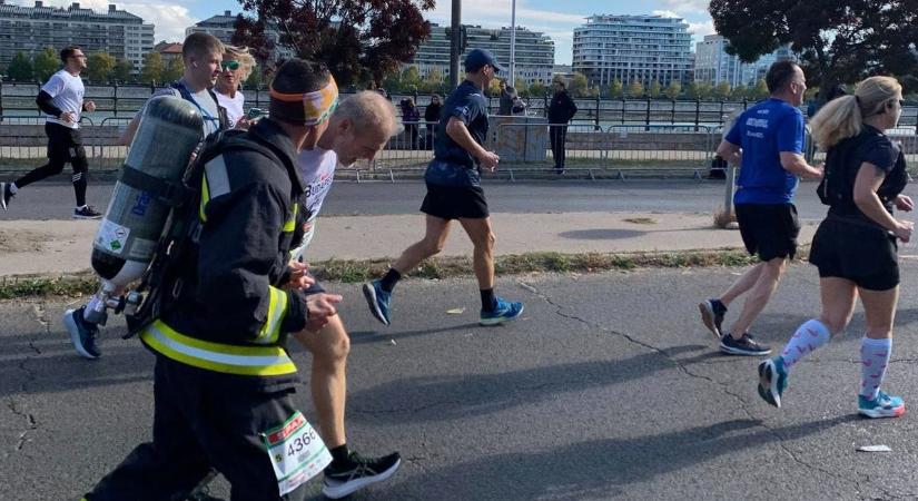 Sikerült! A szombathelyi tűzoltó lefutotta a maratont!