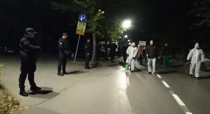 Bačulov küldöttségével fertőtlenítették Szabadkát (fotókvideó)