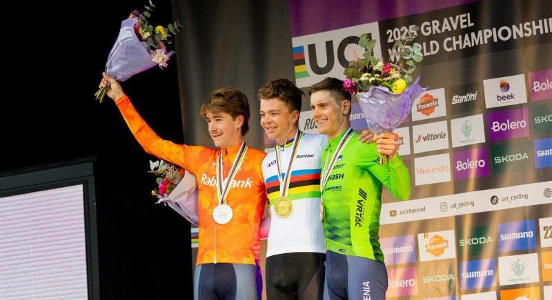Két ezüstérem után idén végre csak megnyerte a gravel világbajnokságot Florian Vermeersch