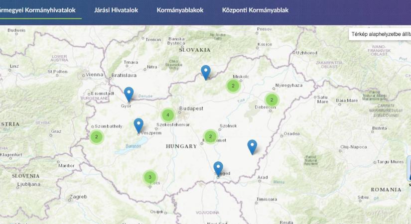 Nocsak, hol fejlesztették a kormányhivatalok interaktív térképét?
