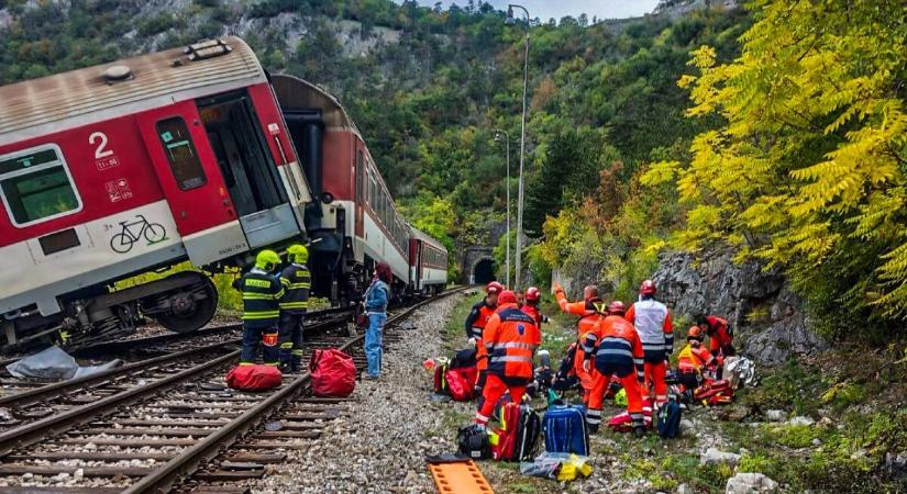Összeütközött két személyvonat a magyar határ közelében, sok sérült van