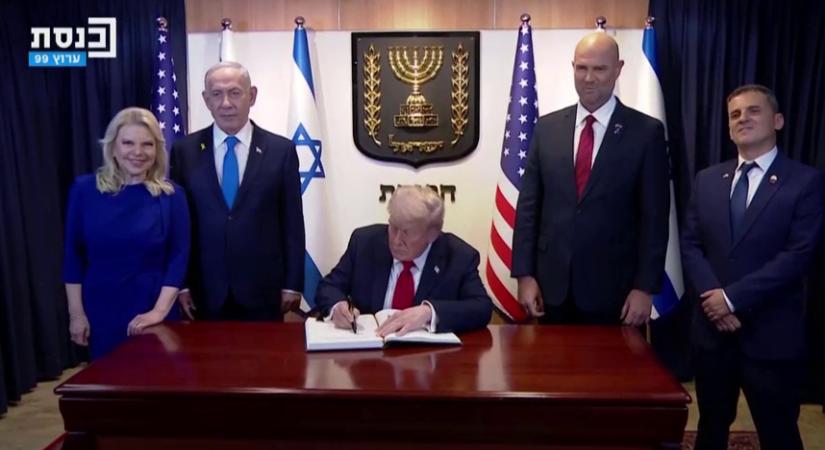 Az EU legfőbb tisztviselői is üdvözlik az amerikai elnök béketeremtő erőfeszítéseit a Közel-Keleten  videó