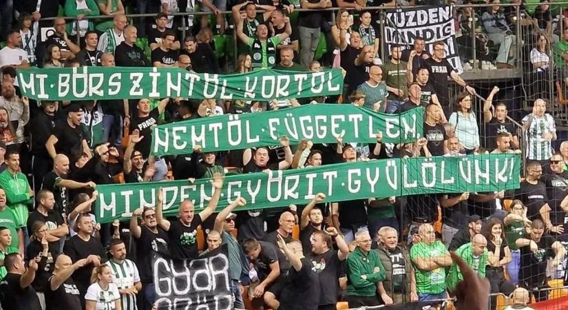 Győr–Ferencváros: fegyelmi eljárás indult a Fradi-szurkolók botrányos molinója miatt