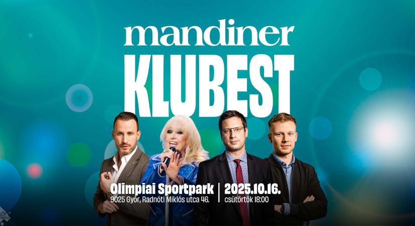 Győrbe érkezik a Mandiner Klubest – közélet, kvíz és Csepregi Éva egy estén!