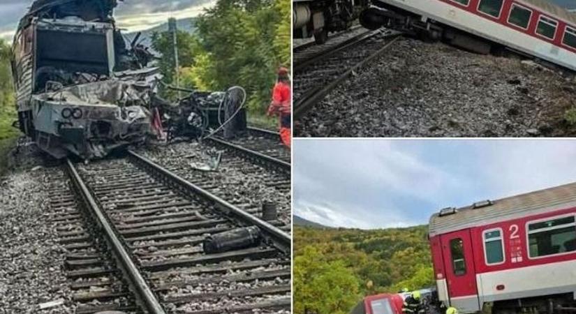 Brutális vasúti baleset a szlovák határnál: összeütközött két személyvonat, rengeteg ember megsérült